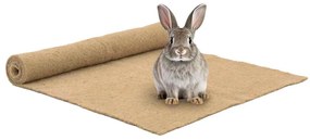 vidaXL Tapete de cânhamo para roedores 1x1 m 5 mm
