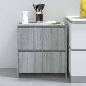 Aparadores 2 pcs 70x41x75 cm derivados de madeira cinza sonoma