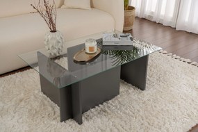 Mesa de Café Vetrino – Antracite – 105x40x65 cm