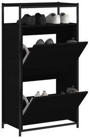 Sapateira 60x34x112 cm derivados de madeira preto