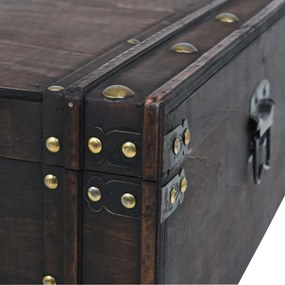 Mesa de centro contraplacado estilo vintage 120x55x35 cm