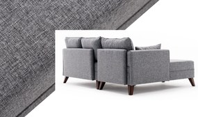 Sofá-Cama de Canto Bella – Cinzento – 205 x 85 x 140 cm