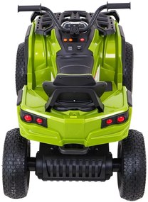 Moto 4 elétrica para crianças 12V ATV AIR, Rodas de AR, assento couro ecológico Verde