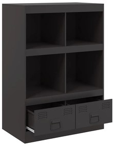 Aparador alto 67x39x95 cm aço preto