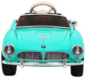 Carro elétrico para Crianças 12V BMW 507 Retro Rodas Eva, Assento de couro Verde