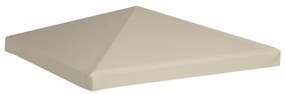 Cobertura de gazebo 310 g/m² 3x3 m bege