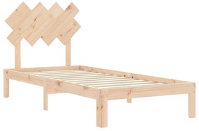 Cama sem colchão 90x200 cm madeira de pinho maciça