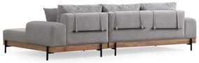 Sofá de Canto Eti – Cinzento – 280 x 170 cm