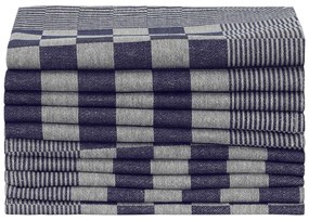 Panos de cozinha 20 pcs 50x70 cm algodão azul e branco