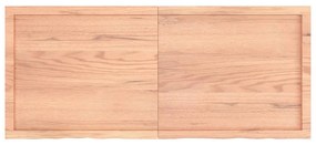 Tampo de mesa 140x60x(2-4) cm carvalho tratado castanho-claro