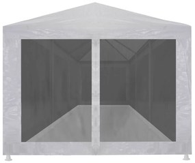 Tenda para festas com 8 paredes laterais em rede 9x3 m