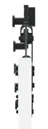Porta Deslizante vidaXL com Conjunto de Ferragens Branca 86x211 cm Mad