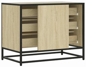 Cómoda com 3 Gavetas - 70x41x56 cm - madeira processada - carvalho son