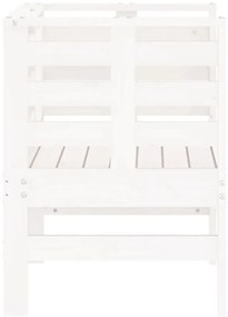 Cadeiras de jardim 2 pcs 61,5x53x71 cm pinho maciço branco