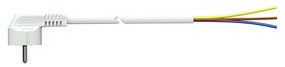Cabo de Alimentação Solera 7000/1 Schuko 4,8 mm 1 m Branco 250 V 16 A 3 x 1,5 mm
