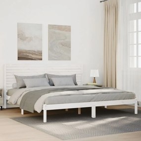 vidaXL Cama extra longa sem colchão 180x220 cm madeira maciça