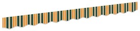Valência de Toldos 2,5 m Verde e Amarelo 2,3 x 0,2 m