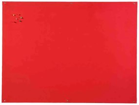 Quadro Expositor Feltro Retardador de Chama 90x120cm Vermelho S/ Moldura