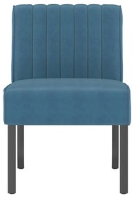 Cadeirão veludo azul