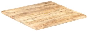 Tampo de mesa madeira de mangueira maciça 25-27 mm 80x80 cm