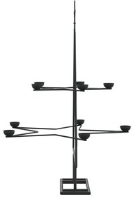 Árvore de Natal para decoração 75 cm metal preto