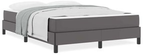 Cama Outros Cinzeto 140 x 200 cm Couro sintético