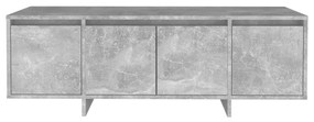 Móvel de TV 120x30x40,5 cm aglomerado cinzento cimento