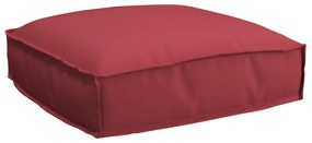 Conjunto de Almofadas para Palete 2 Peças Vermelho Vinho Tecido Oxford