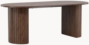 Mesa de jantar oval com efeito de madeira Härön, 200 x 90 cm