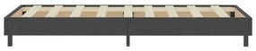 Cama boxspring 100x200 cm tecido cinzento