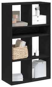 Estante preto 66x31x112 cm derivados de madeira