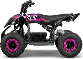 Mini moto 4 elétrica infantil - VOLT 1000 W 36 V, com 3 velocidades reguláveis, c/ marcha atrás Rosa