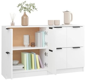 Aparadores 2 pcs 60x30x70 cm derivados de madeira branco