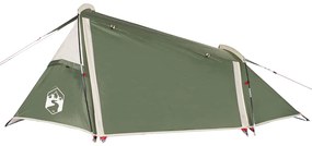 Tenda de campismo túnel para 2 pessoas impermeável verde