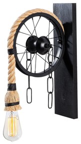Aplique de Parede Erebos – Preto – 15 x 26 cm