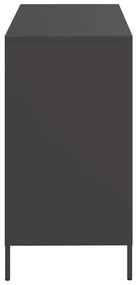 Aparador 101,5x39x73,5 cm aço laminado a frio preto