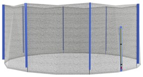 Sportnow Rede de Substituição para Trampolins Ø 426 cm 8 Postes Retos Rede de Segurança para Trampolins Entrada com Zíper | Aosom Portugal
