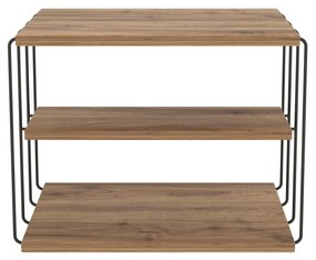 Mesa de Apoio Lifon – Pinho Atlântico e Preto – 50x33x40 cm