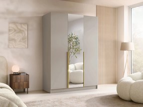 Roupeiro Closico Decoron II, Caxemira, Dourado, 215x150x58cm, 148.5 kg, Portas para roupeiro: Com dobradiças