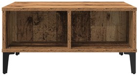Mesa de Cafe da vidaXL Madeira Antiga 60x60x30 cm Madeira Engenharia