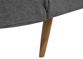Sofá-cama de 3 lugares em tecido cinzento escuro INGARO Beliani