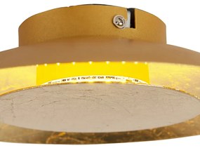 Luminária de teto Art déco ouro / latão incl. LED - Sol Moderno