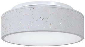 Luzes de Teto com Abajur Estelar Cinza Ø 38 cm Tecido E27