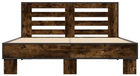 Estrutura de cama 120x200 cm derivados madeira/metal
