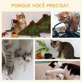 Arranhador para Gatos Pequeno Altura 52cm Torre de Escalar para Gatos com Cama Redonda Almofada de Pelúcia Suave e Poste Arranhador 50x50x52cm Café e