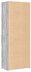 Armário alto 70x42,5x185 cm derivados madeira cinzento sonoma