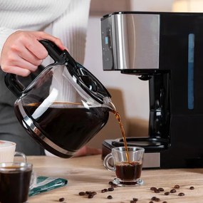 Máquina de café Coffee 66 Drop & Touch de filtro em aço inoxidável com capacidade para até 12 chávenas 