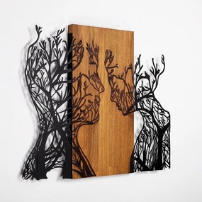 Acessório Decorativo de Parede Tree Woman And Man – Nogueira/Preto – 5