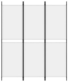 Biombo/divisória com 3 painéis 150x180 cm tecido branco