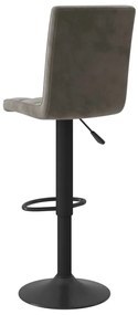 Bancos de bar 2 pcs veludo cinzento-escuro